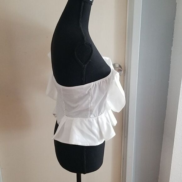 WITE BLOUSE SMALL NWOT  - Picture 6 of 11